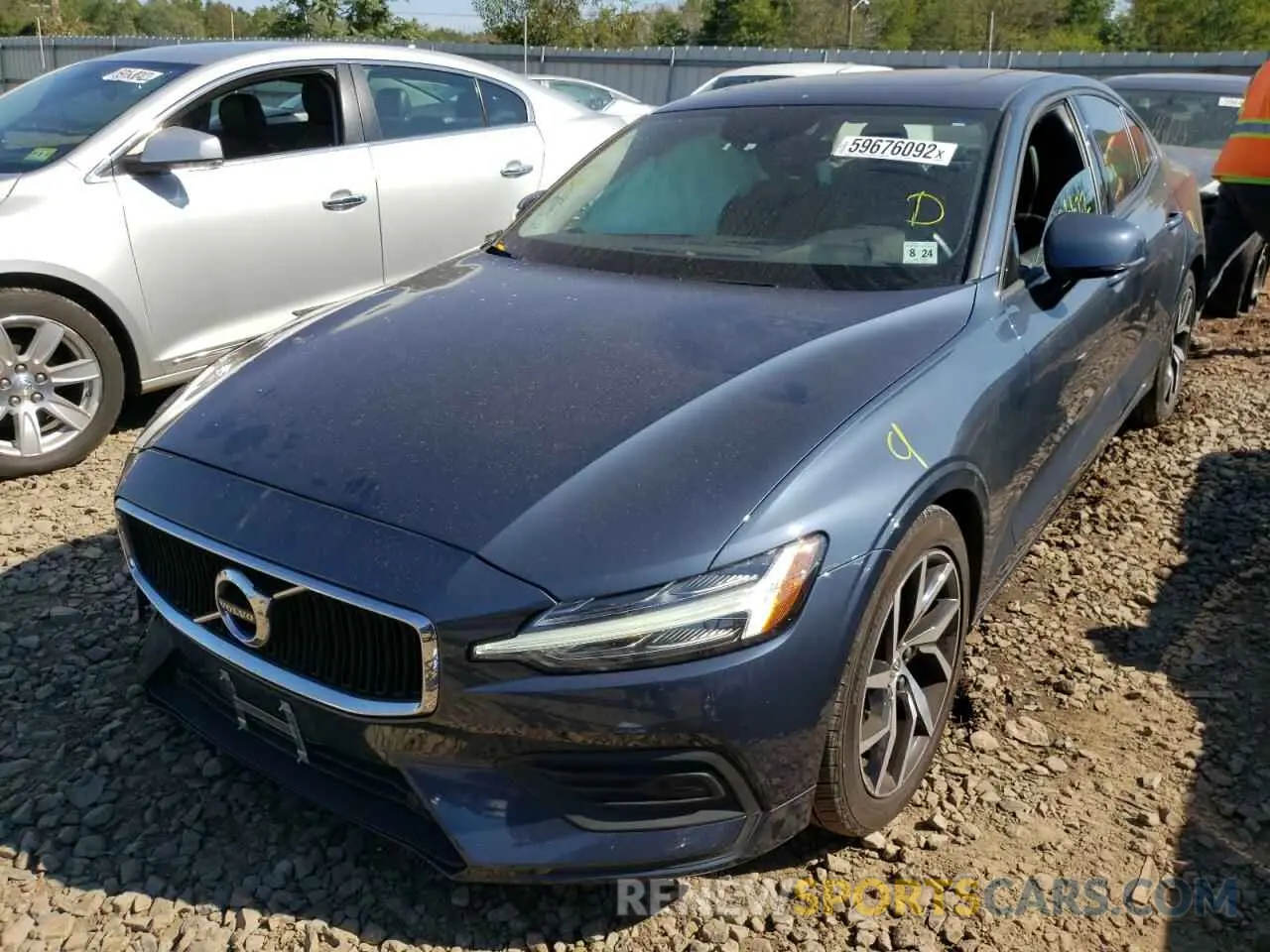 2 Фотография поврежденного автомобиля 7JRA22TK7KG017591 VOLVO S60 2019