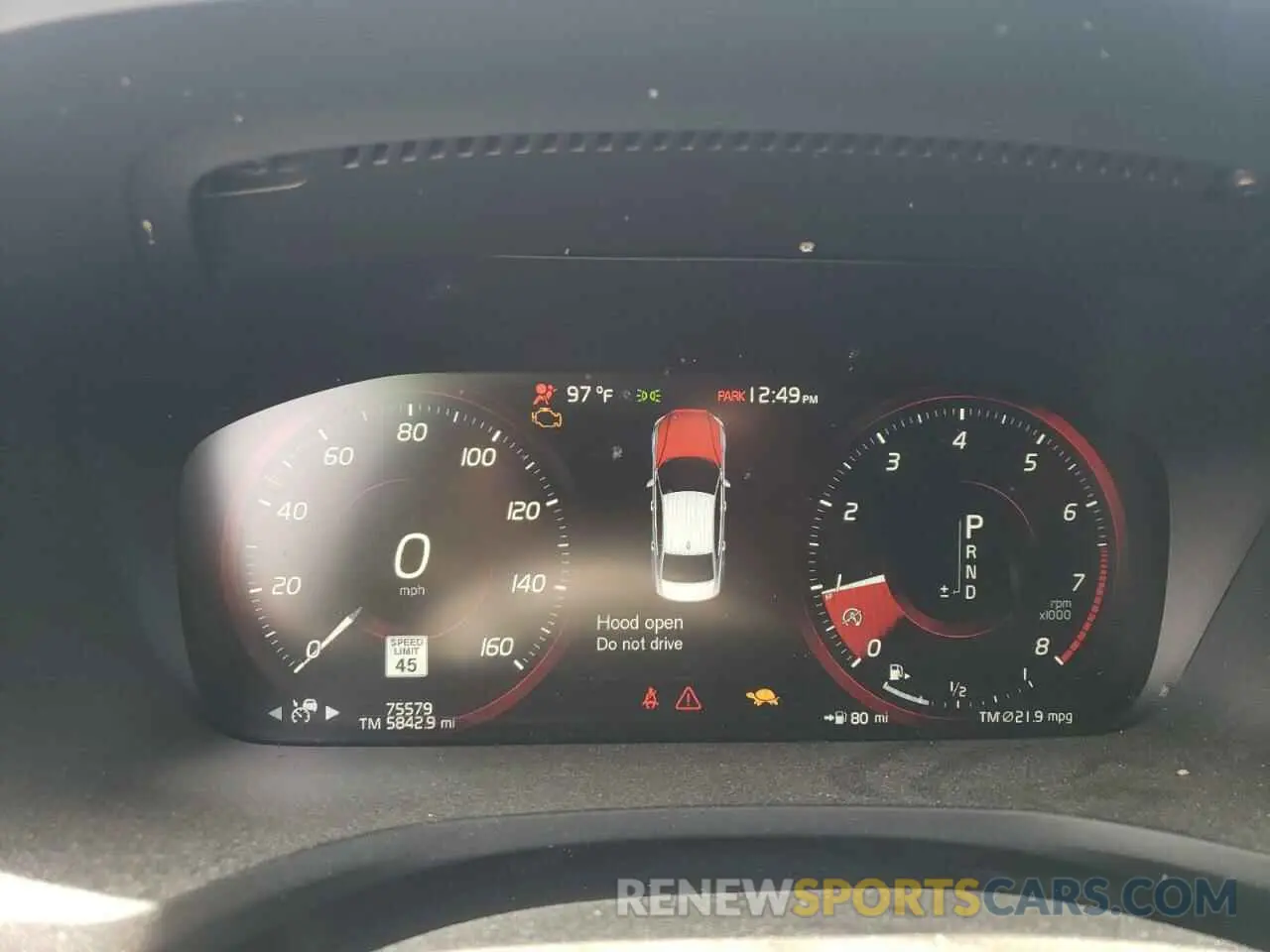 9 Photograph of a damaged car 7JRA22TL7KG004039 VOLVO S60 2019