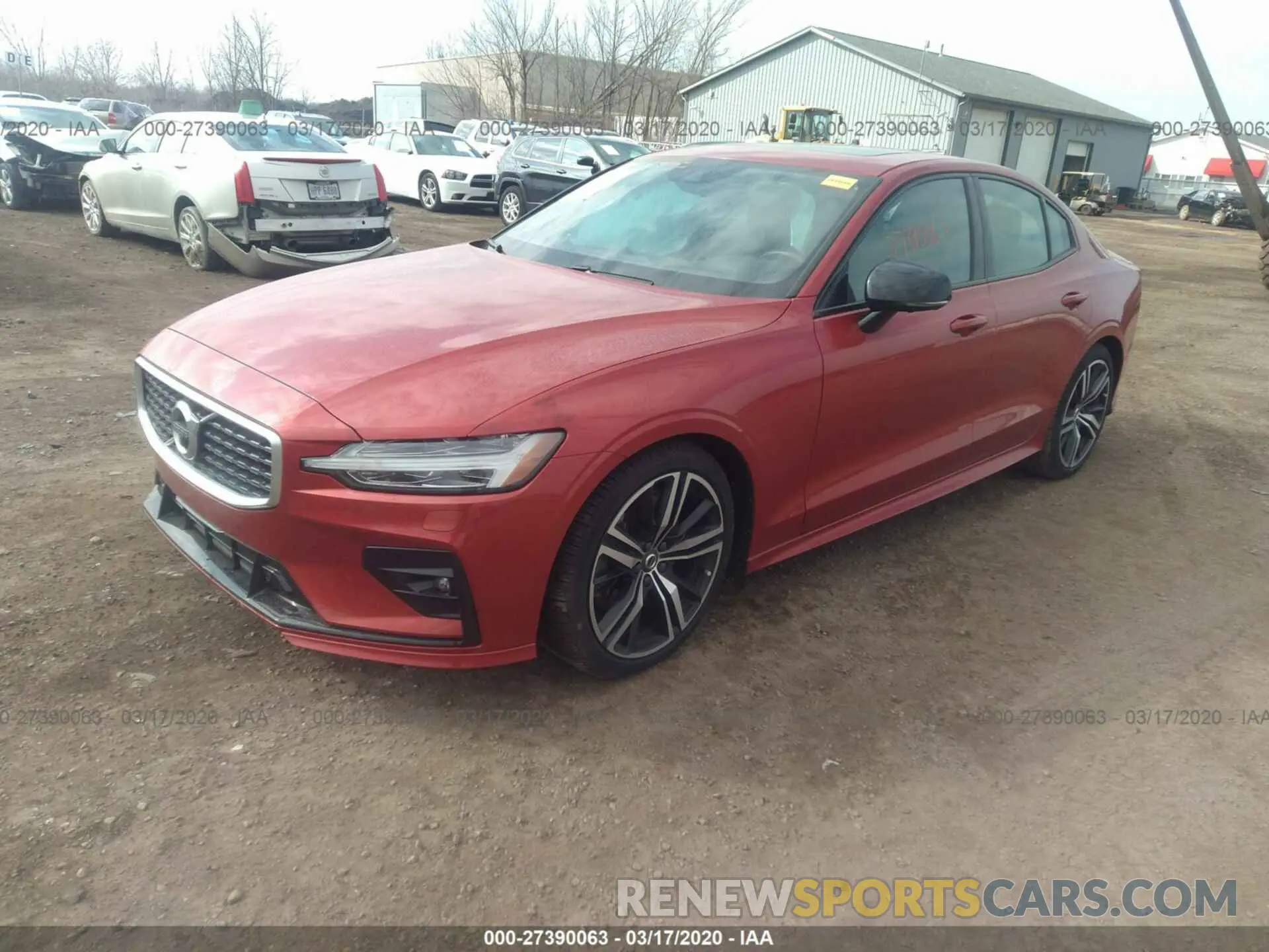 2 Photograph of a damaged car 7JRA22TM0KG001590 VOLVO S60 2019