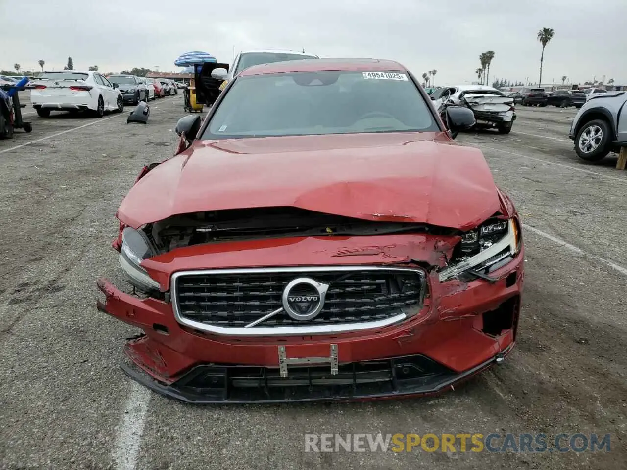 5 Фотография поврежденного автомобиля 7JRBR0FM9KG017741 VOLVO S60 2019