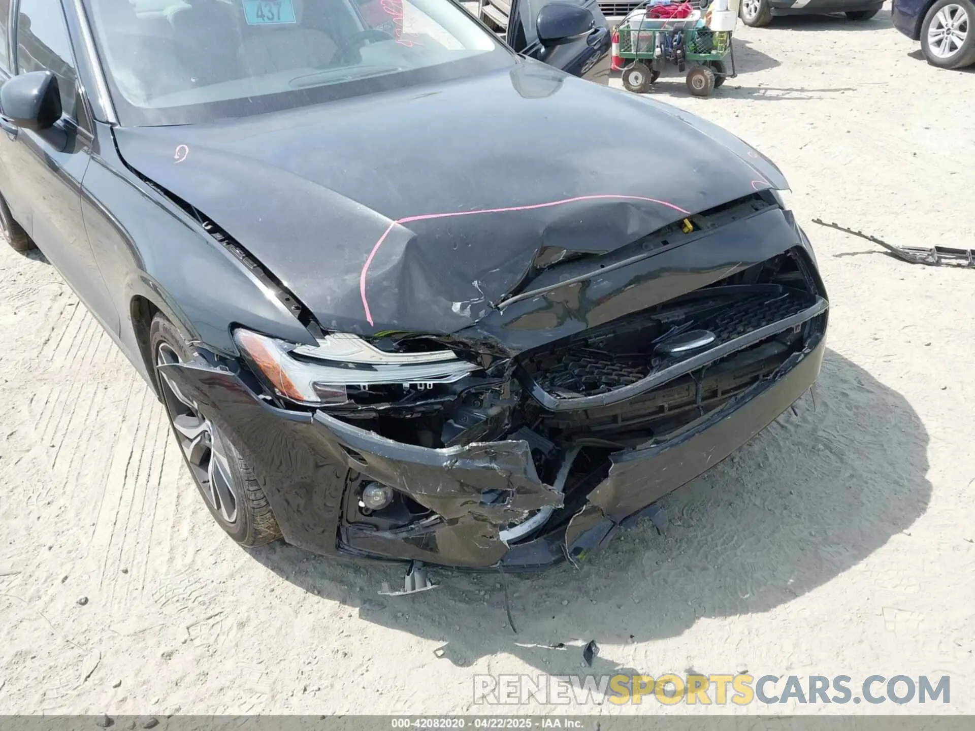 6 Photograph of a damaged car 7JRL12FV2PG234605 VOLVO S60 2023
