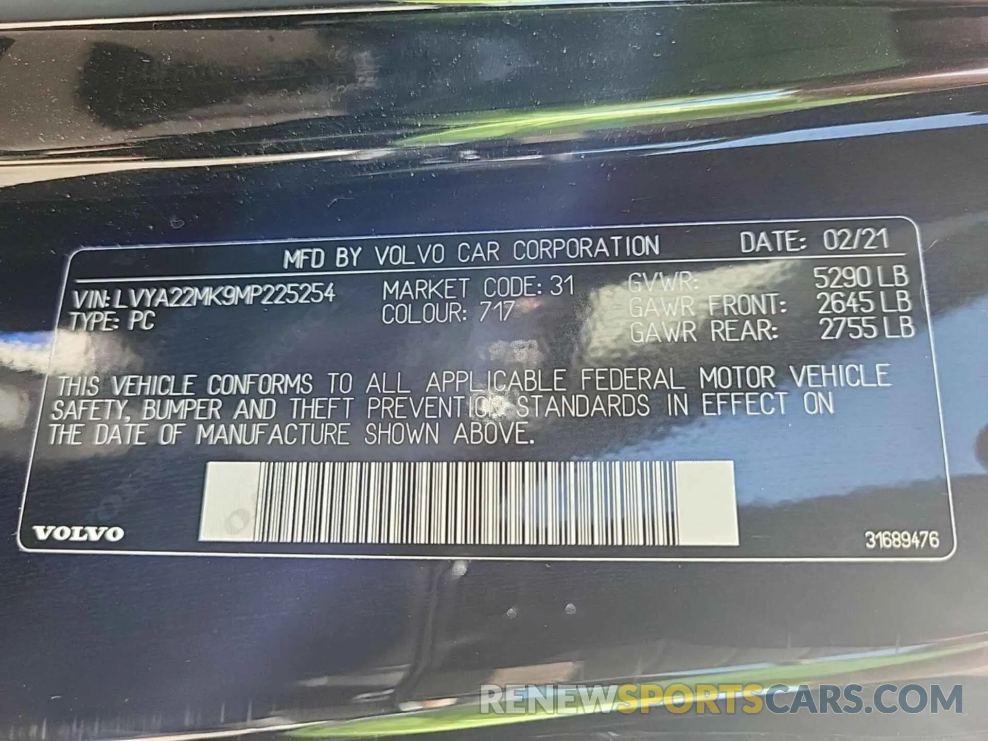 14 Фотография поврежденного автомобиля LVYA22MK9MP225254 VOLVO S90 2021