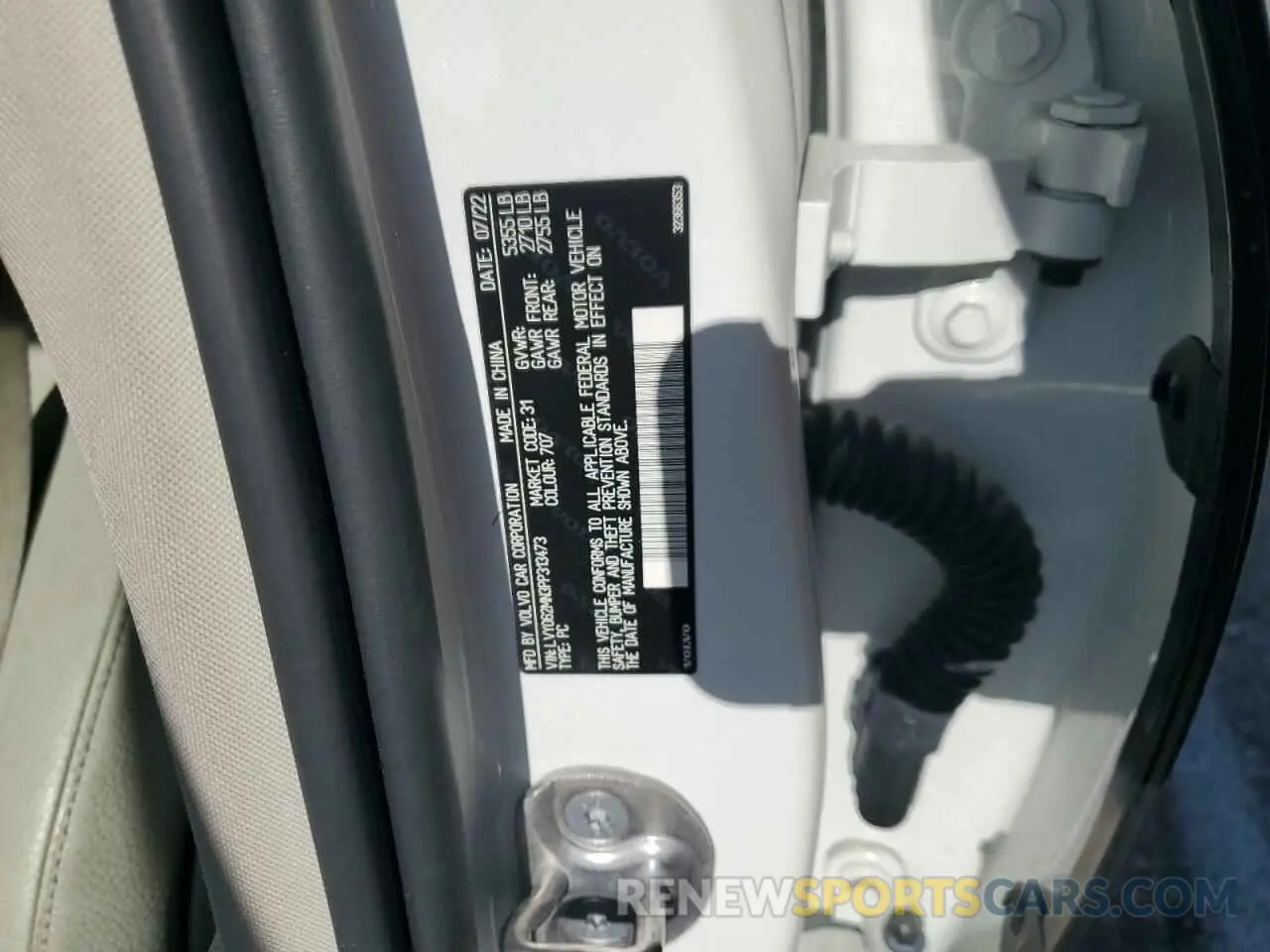 13 Photograph of a damaged car LVY062MN3PP313473 VOLVO S90 PLUS 2023
