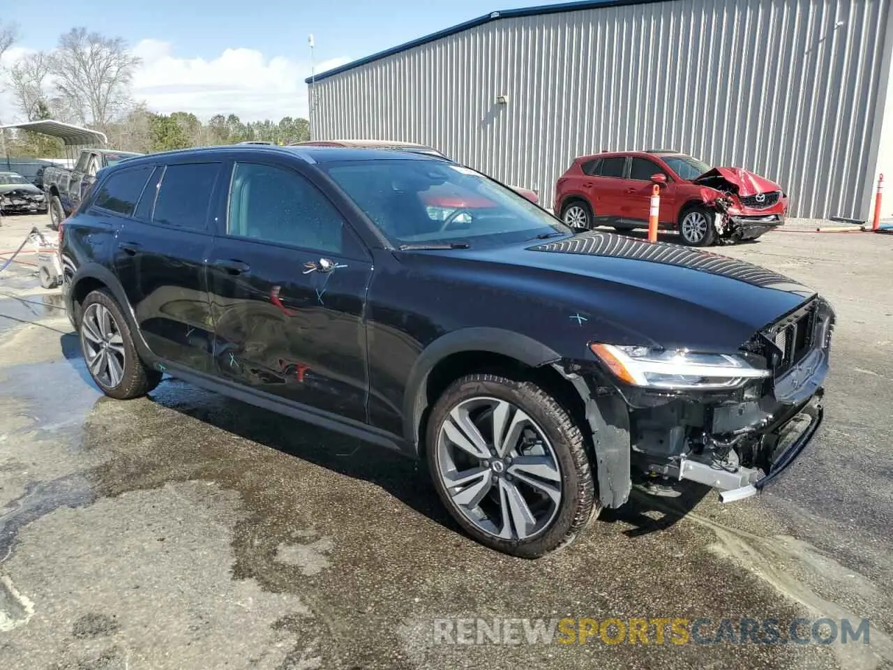 4 Photograph of a damaged car YV4L12WY6R2140474 VOLVO V60 2024