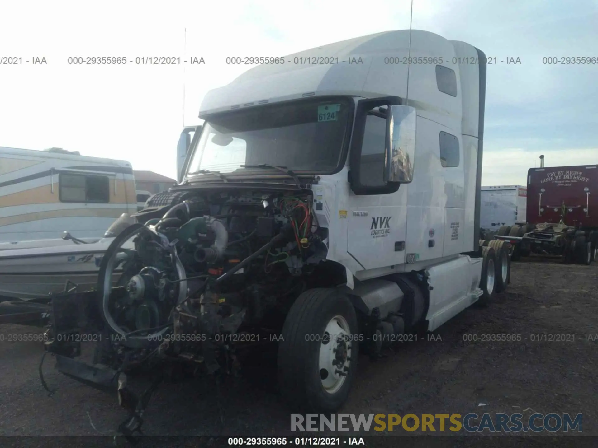 2 Photograph of a damaged car 4V4NC9EH6LN230962 VOLVO VN 2020