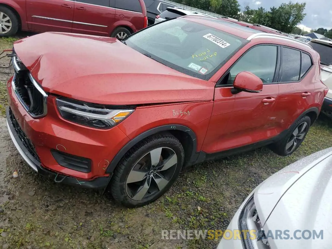 1 Photograph of a damaged car YV4162XZ0K2009577 VOLVO XC40 2019