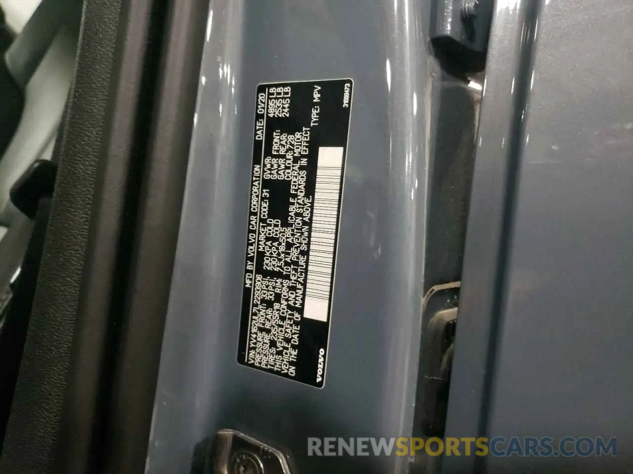 13 Фотография поврежденного автомобиля YV4162UL7L2293906 VOLVO XC40 2020