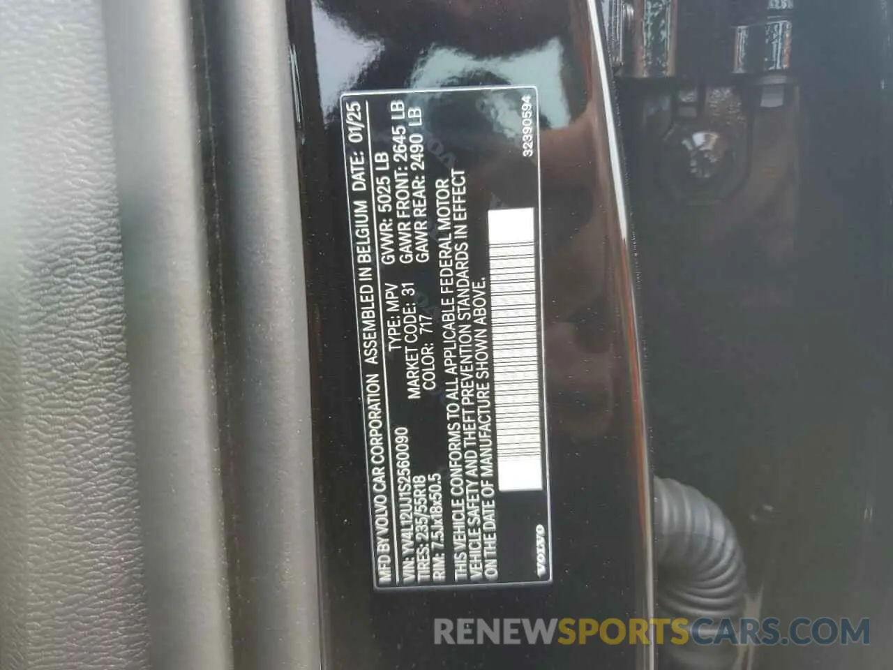 13 Photograph of a damaged car YV4L12UJ1S2560090 VOLVO XC40 CORE 2025