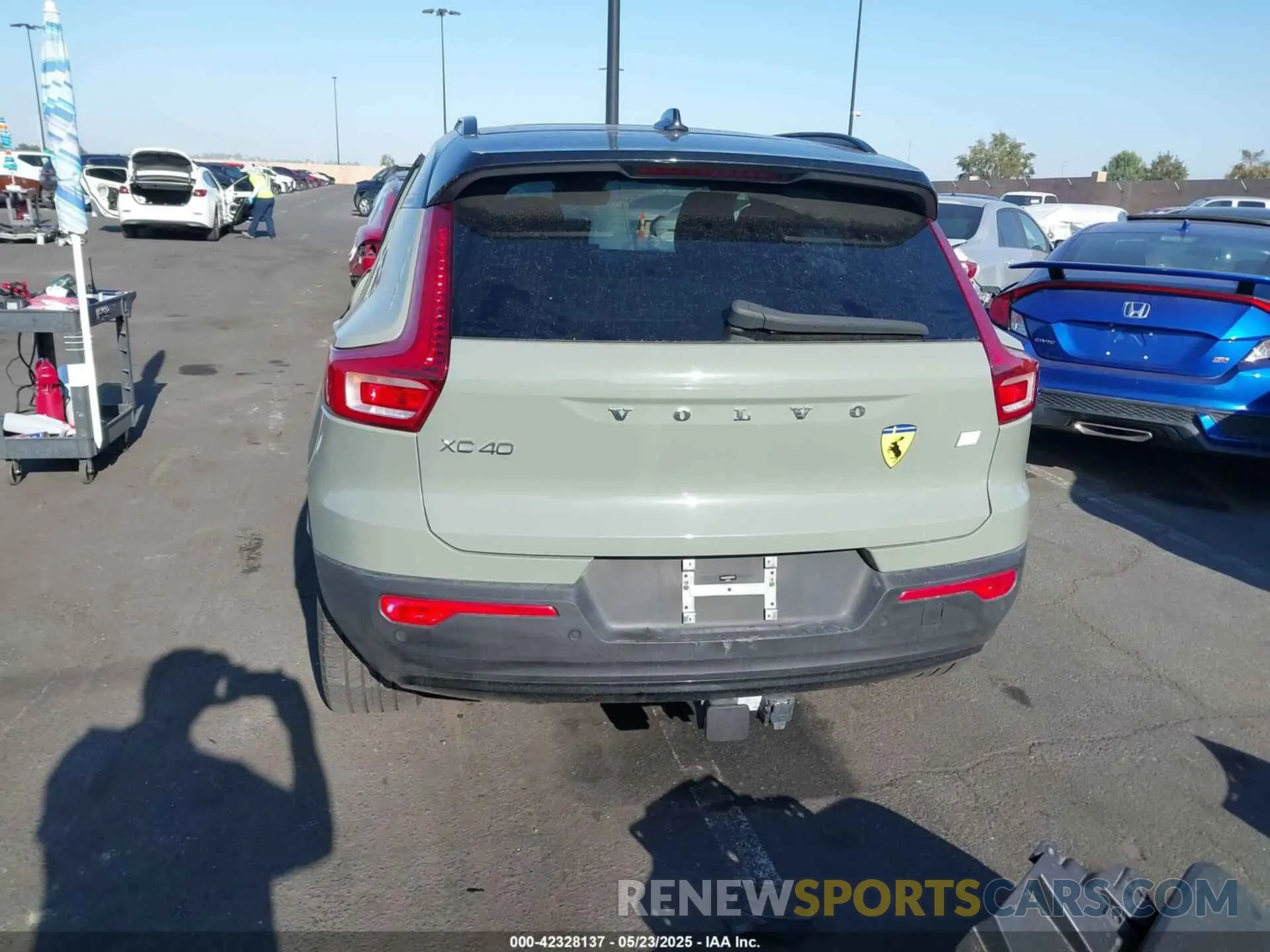 17 Фотография поврежденного автомобиля YV4ED3UR3M2547274 VOLVO XC40 RECHARGE PURE ELECTRIC 2021