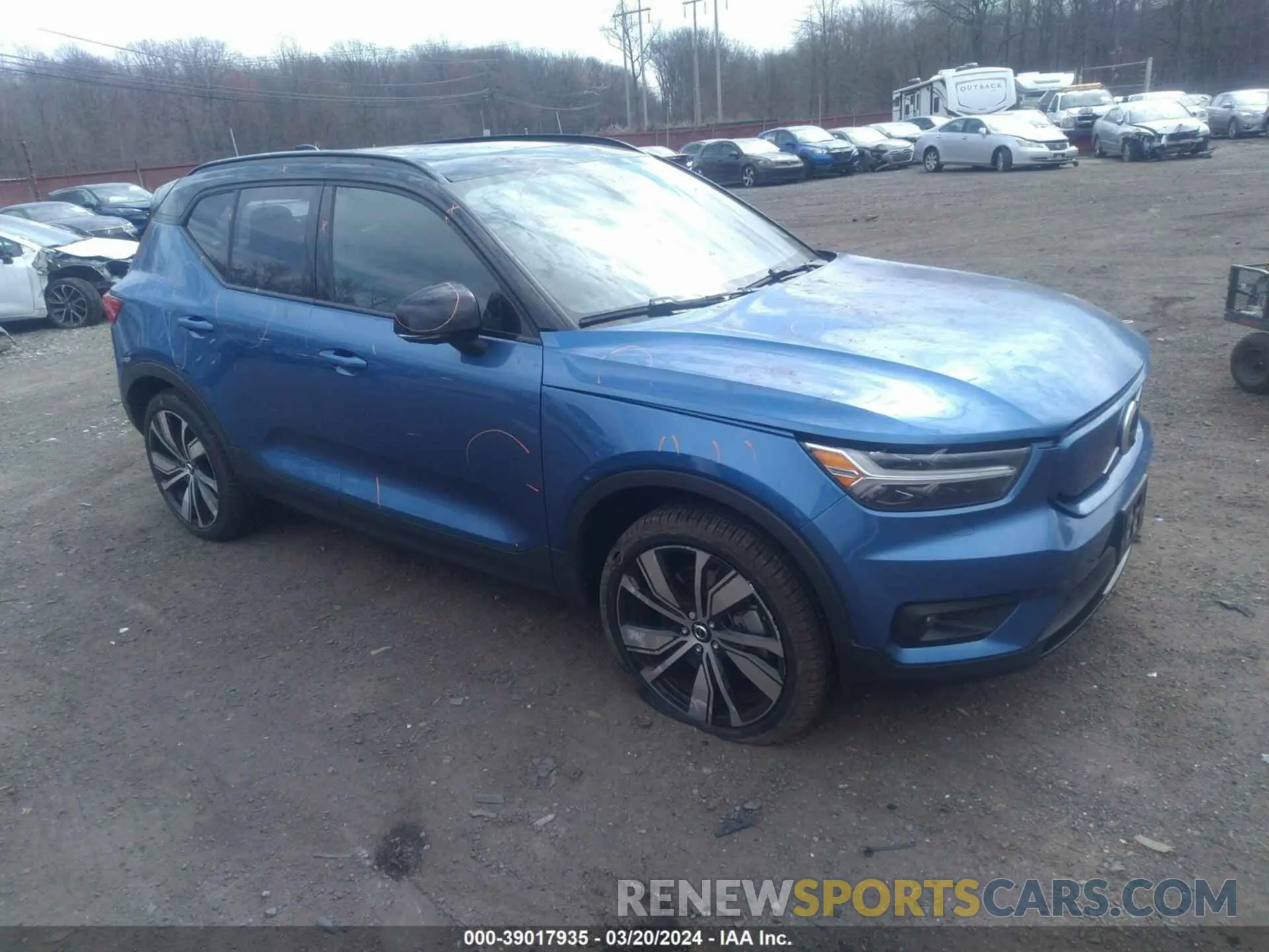 1 Photograph of a damaged car YV4ED3UR9M2553628 VOLVO XC40 RECHARGE PURE ELECTRIC 2021