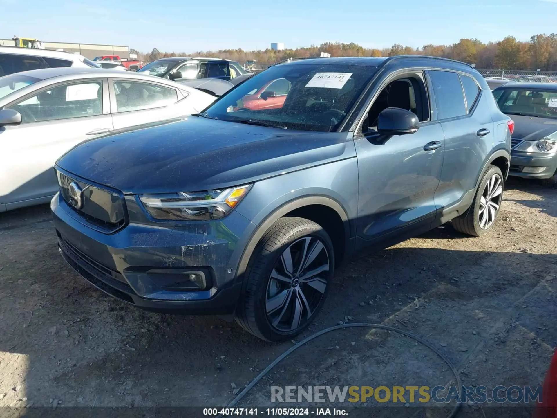 2 Photograph of a damaged car YV4ED3UR9N2772378 VOLVO XC40 RECHARGE PURE ELECTRIC 2022
