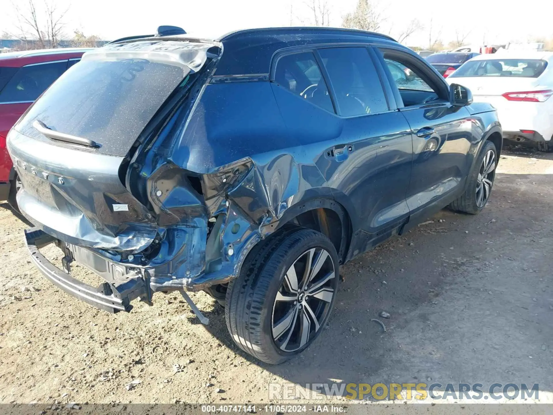 4 Photograph of a damaged car YV4ED3UR9N2772378 VOLVO XC40 RECHARGE PURE ELECTRIC 2022