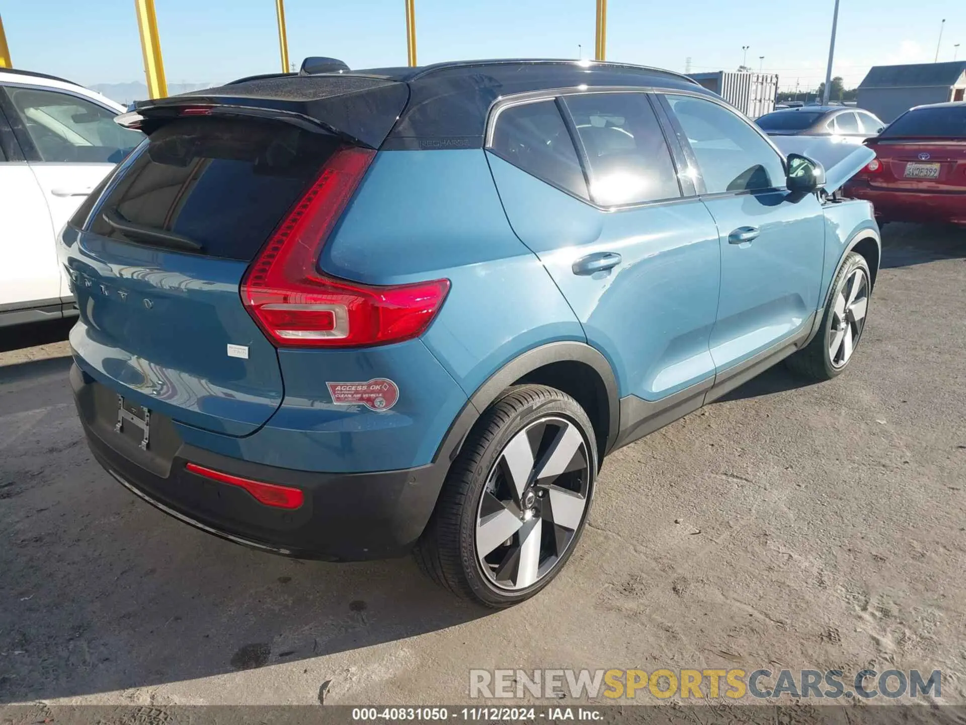 4 Photograph of a damaged car YV4ER3XM9R2233945 VOLVO XC40 RECHARGE PURE ELECTRIC 2024