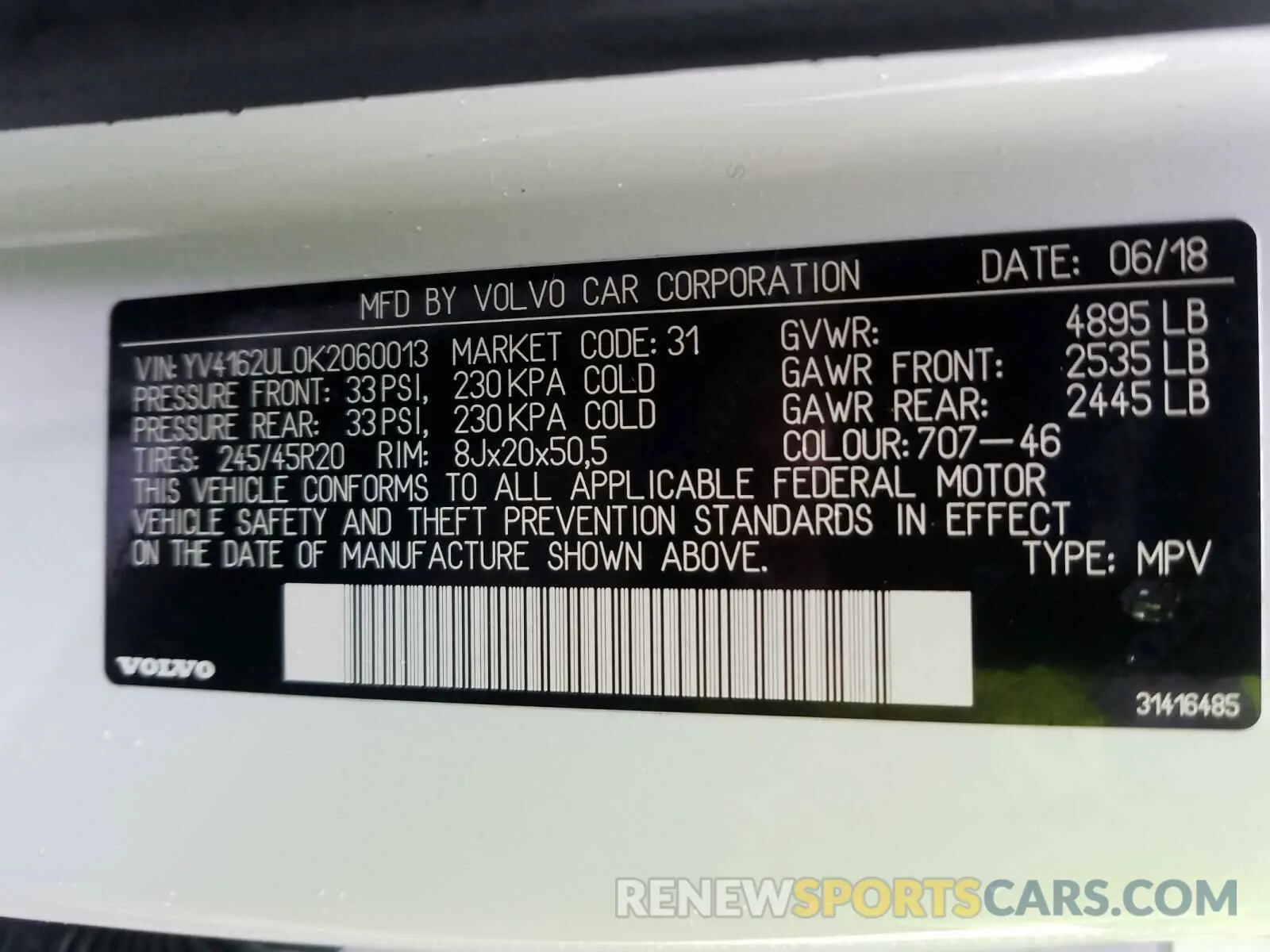 10 Photograph of a damaged car YV4162UL0K2060013 VOLVO XC40 T5 IN 2019