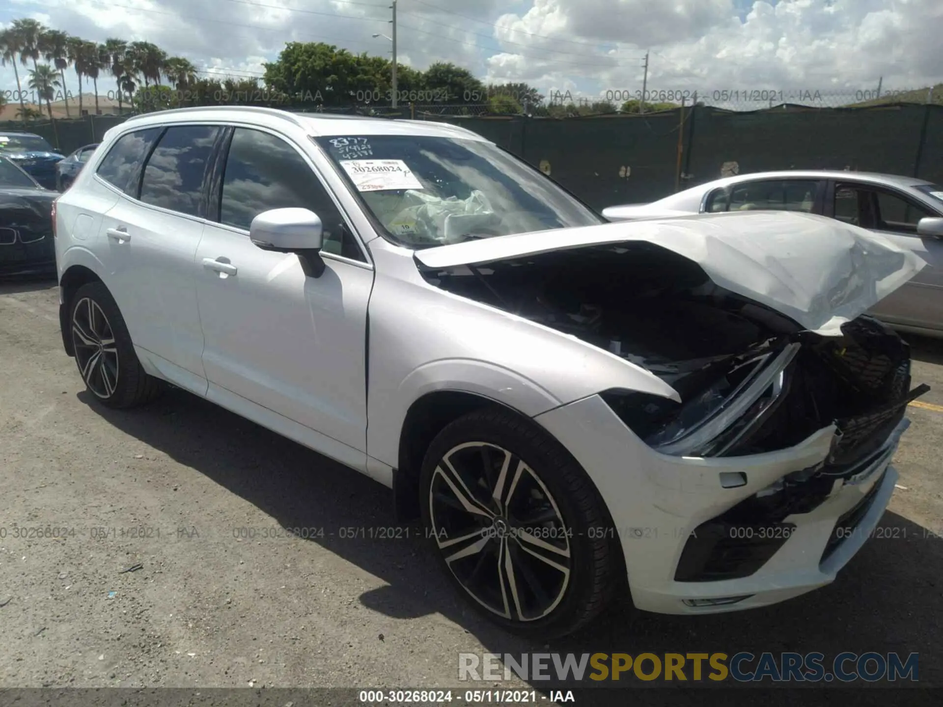 1 Photograph of a damaged car LYVA22RM9KB218377 VOLVO XC60 2019