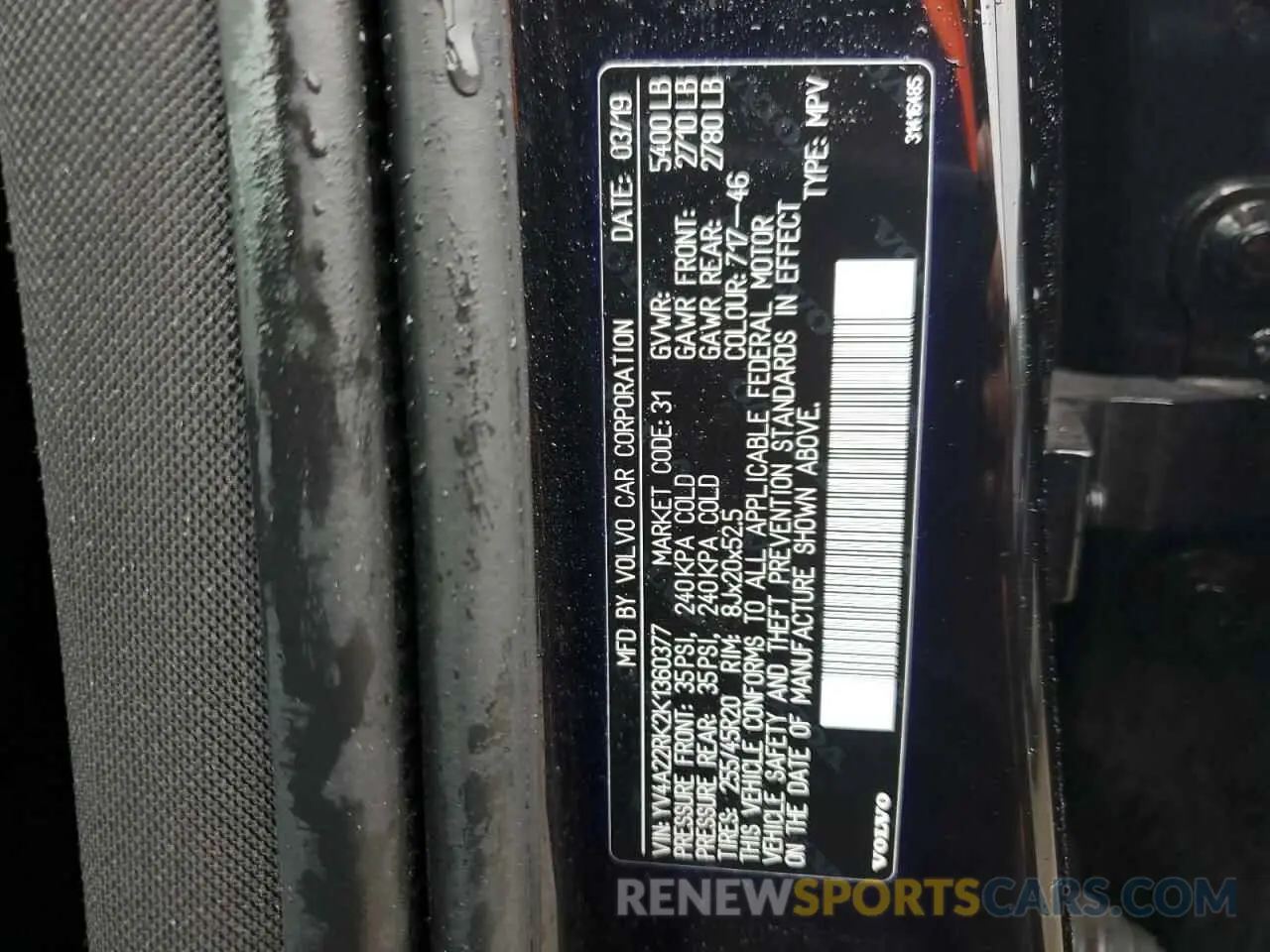 13 Фотография поврежденного автомобиля YV4A22RK2K1360377 VOLVO XC60 2019