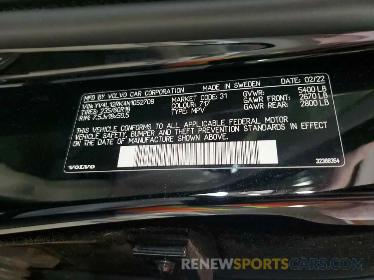 14 Фотография поврежденного автомобиля YV4L12RK4N1052708 VOLVO XC60 B5 MO 2022