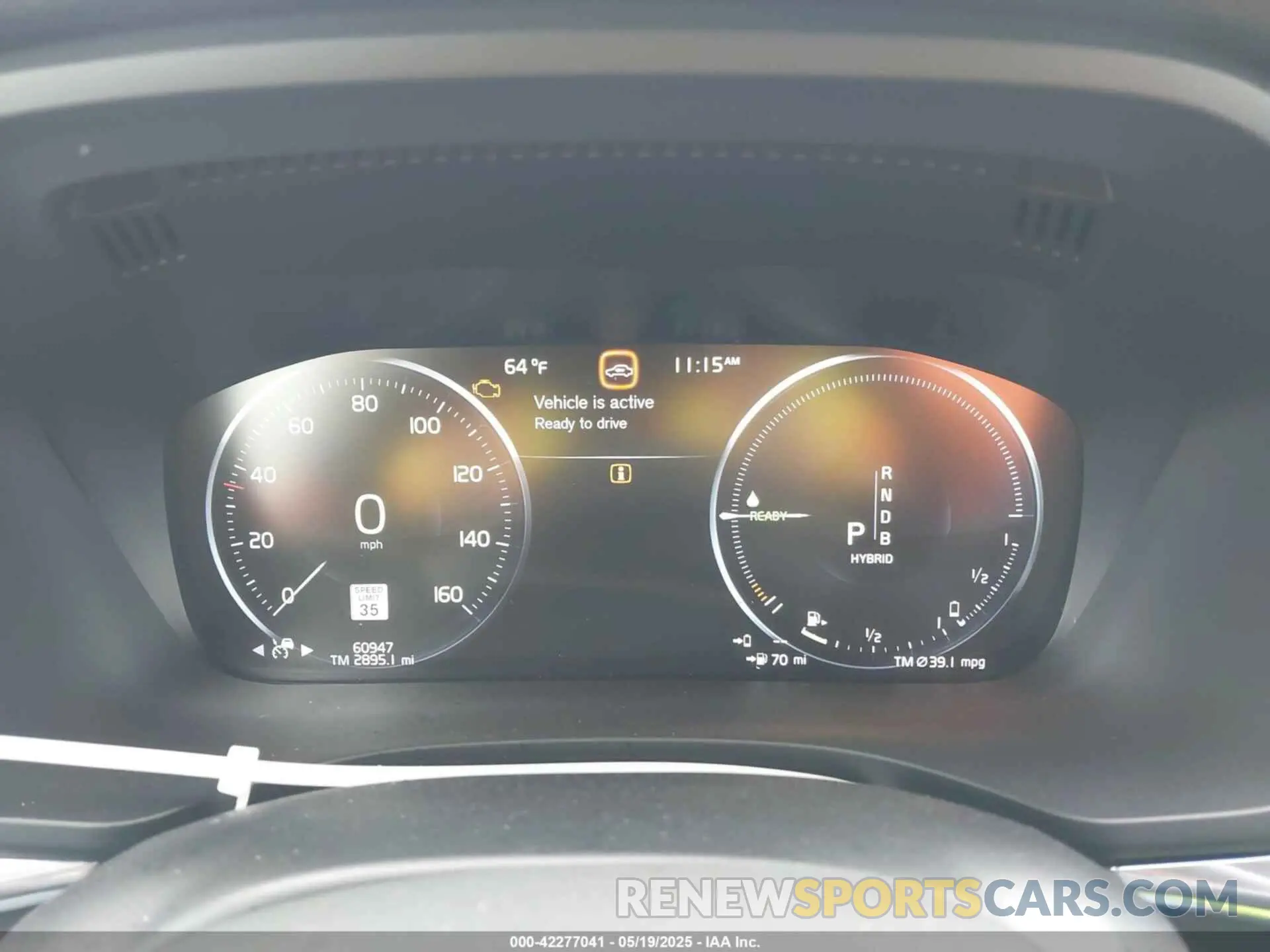 7 Photograph of a damaged car LYVBR0DMXKB238794 VOLVO XC60 HYBRID 2019