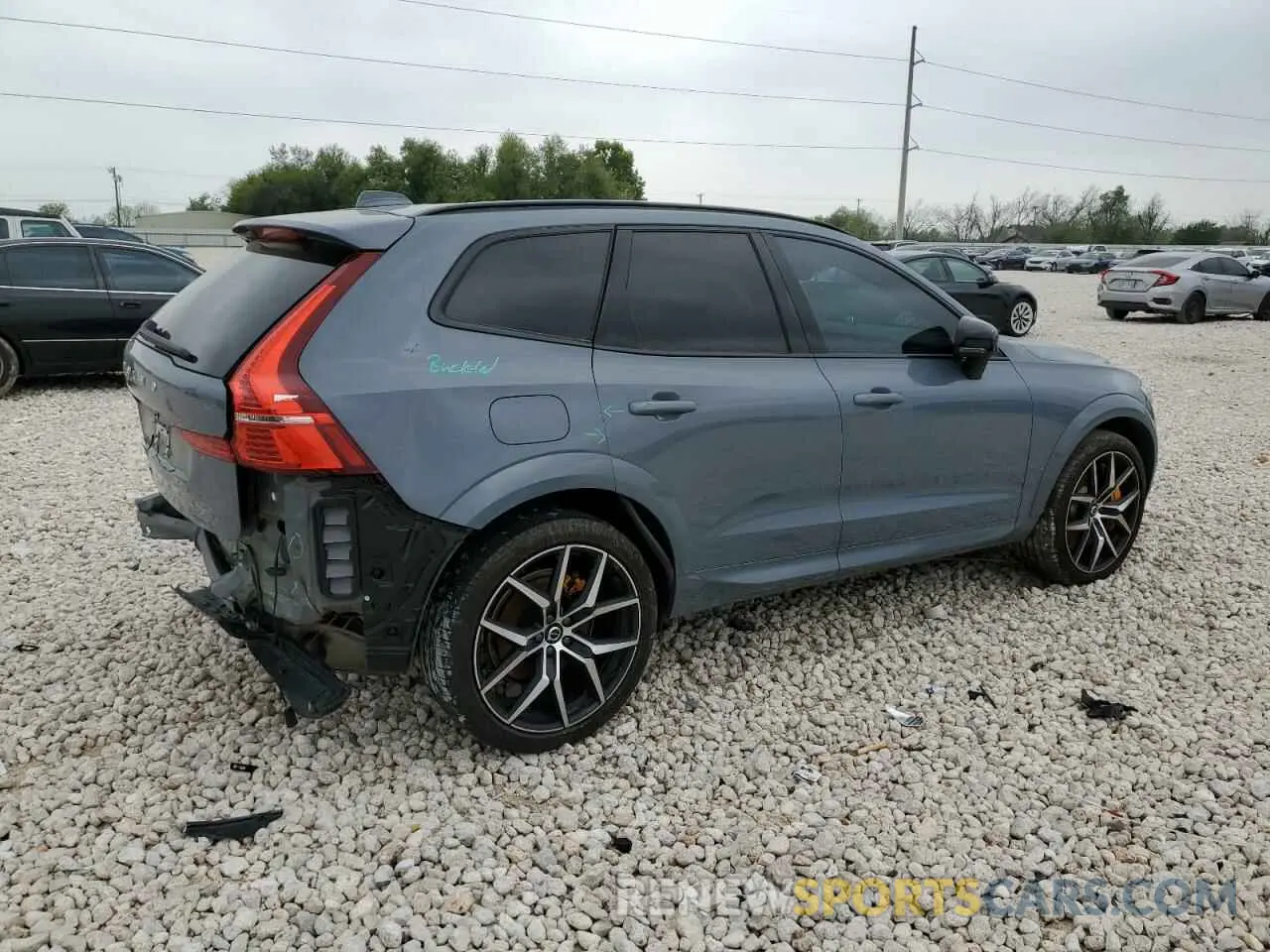 3 Фотография поврежденного автомобиля YV4H60DP4R1777293 VOLVO XC60 POLES 2024