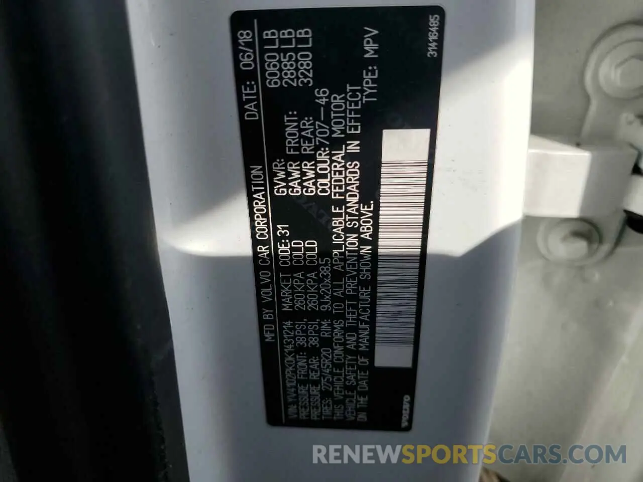 13 Фотография поврежденного автомобиля YV4102PK0K1431214 VOLVO XC90 2019