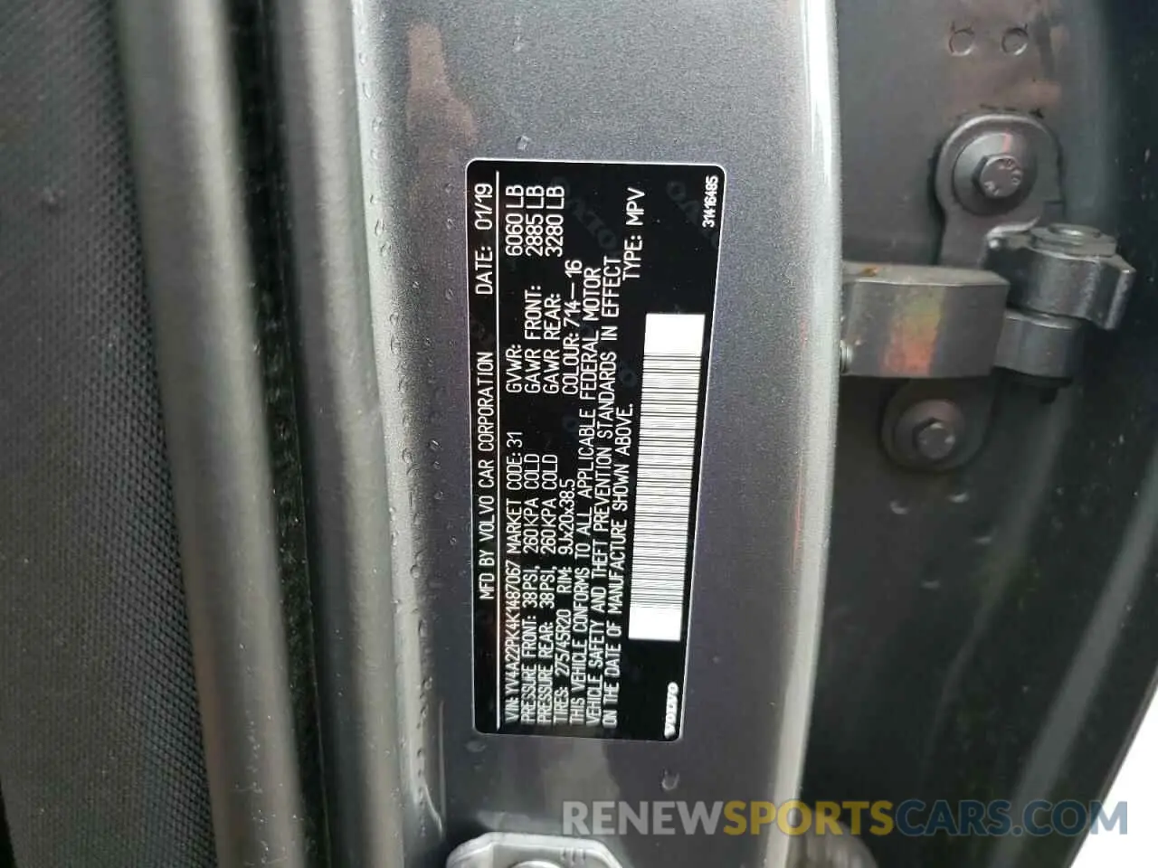 13 Фотография поврежденного автомобиля YV4A22PK4K1487067 VOLVO XC90 2019
