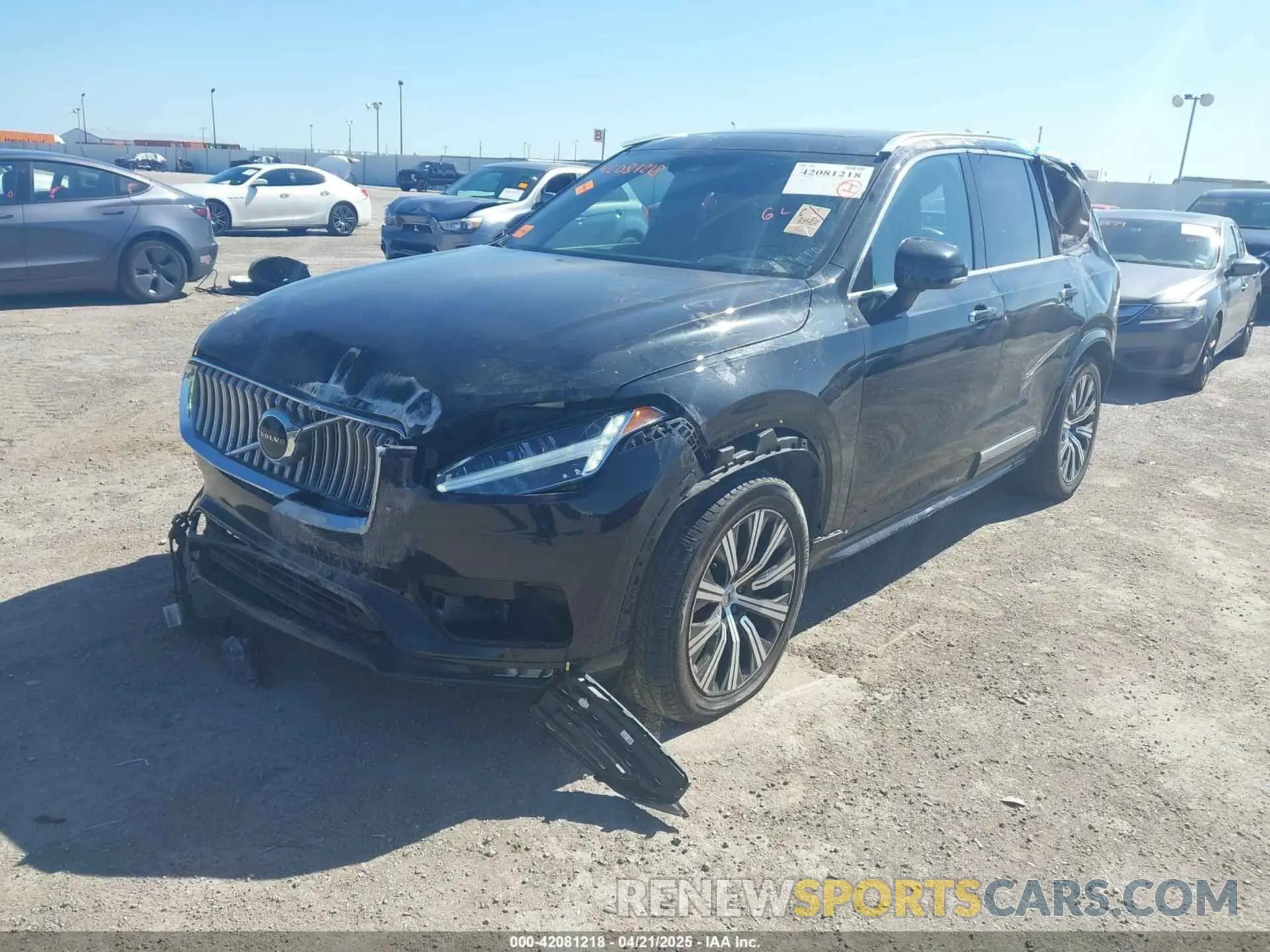 2 Фотография поврежденного автомобиля YV4A22PLXN1825701 VOLVO XC90 2022