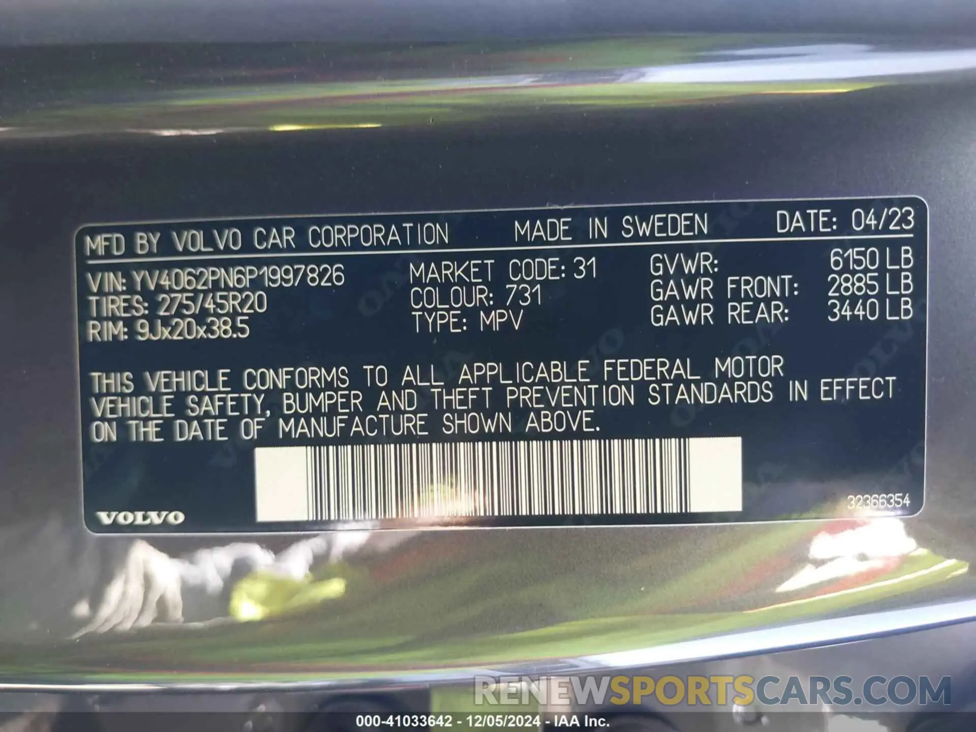9 Фотография поврежденного автомобиля YV4062PN6P1997826 VOLVO XC90 2023