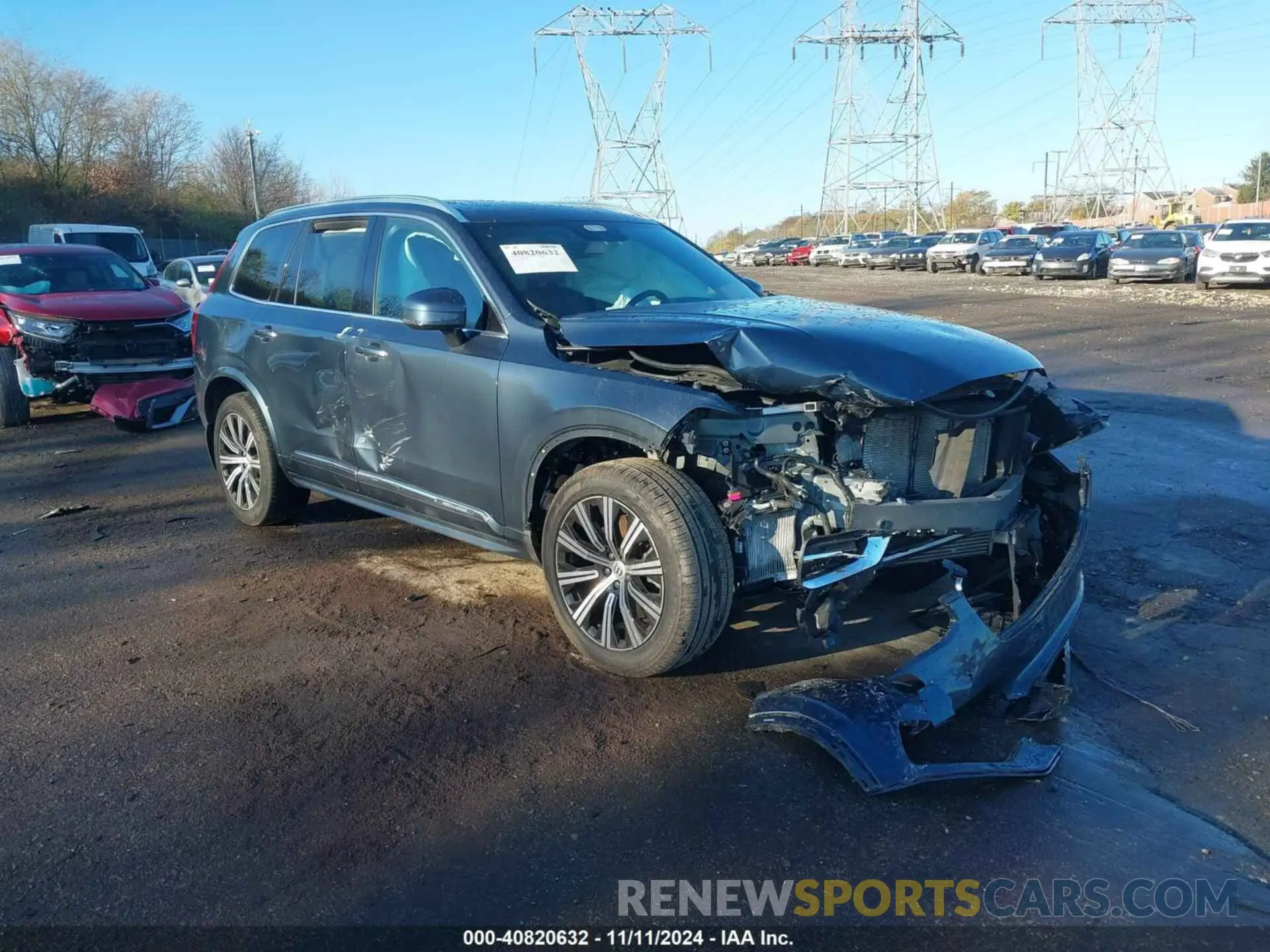 1 Photograph of a damaged car YV4BR0CL4N1816664 VOLVO XC90 RECHARGE PLUG-IN HYBRID 2022