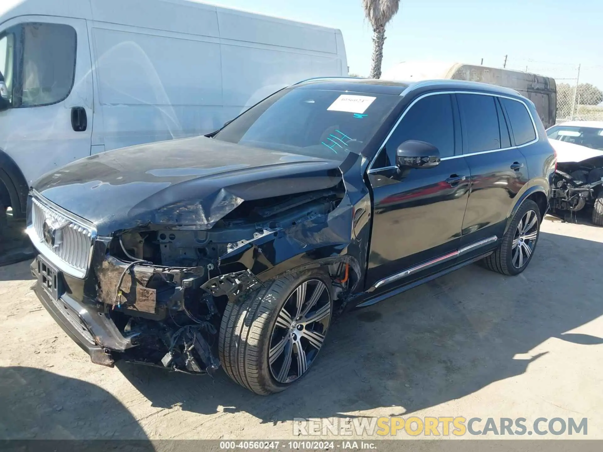 2 Photograph of a damaged car YV4H60CE7R1178968 VOLVO XC90 RECHARGE PLUG-IN HYBRID 2024